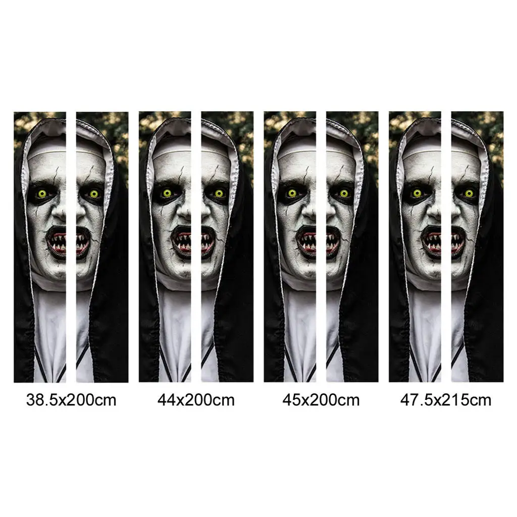 

Halloween 3D Nun Door Stickers Ghost DIY Bedroom Decor Nun Wall Stickers for Bar Gift Haunted House Props Walls Mirrors