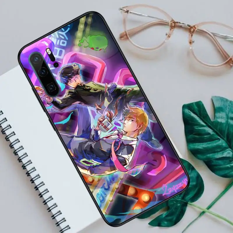 

Anime Mob Psycho 100 Black Phone Case For Huawei honor Mate P 10 20 30 40 Pro 10i 9 10 20 8 x Lite funda coque