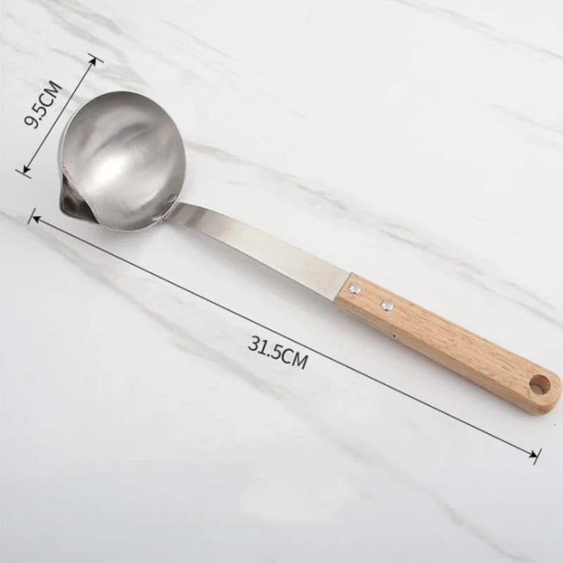 

Stainless Steel Scoop Filter Grease Spoon Colander Separation Cooking Colander Tools Kitchen Accessories