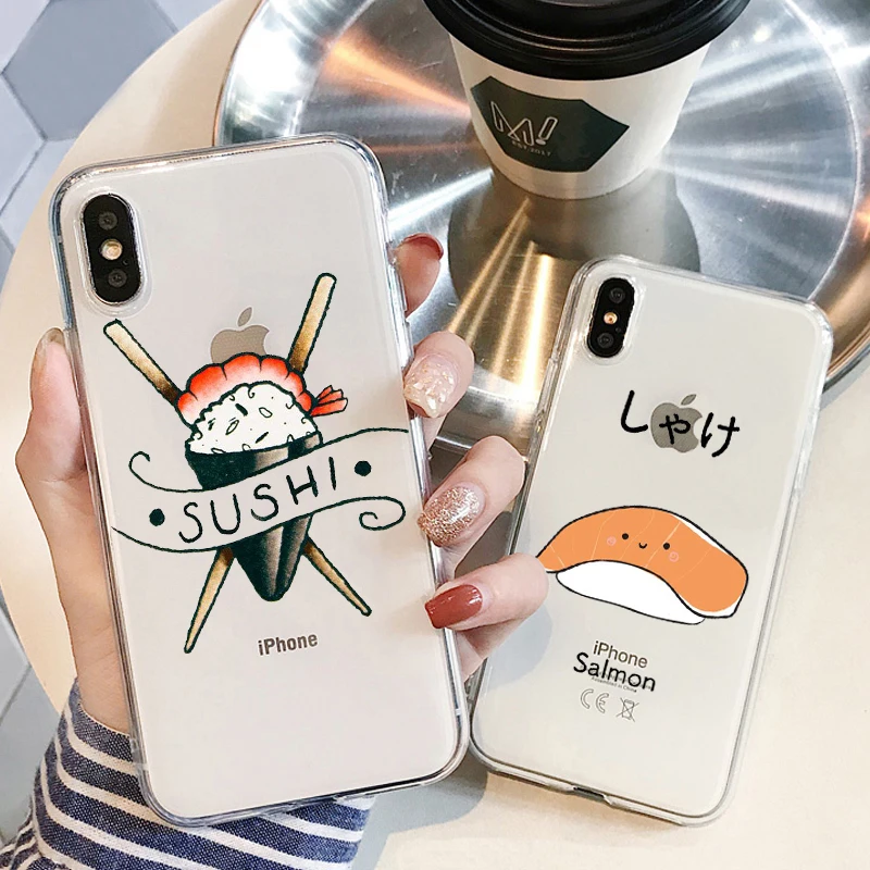 Силиконовый мягкий чехол для телефона с рисунком суши мопса iPhone 11 11Pro X XS MAX 6 6s 7 8