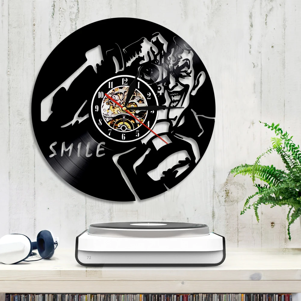 Фотограф фотографирует Красочный Светодиодный светильник настенные часы Сделай