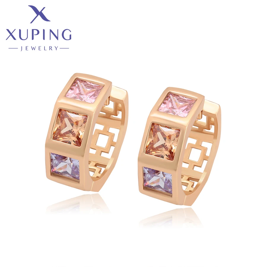 Xuping ювелирные изделия Новое поступление модные простые Стильные серьги для