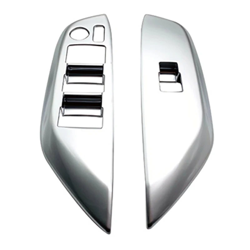

Car Chrome Window Glass Lift Button Trim Switch Cover Door Armrest Panel Sticker for Toyota YARiS Cross 2020 2021