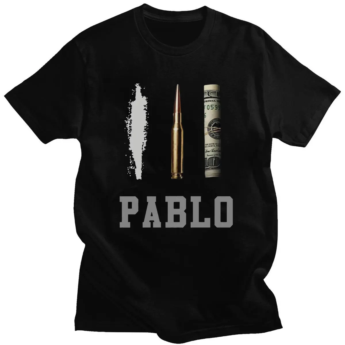 

Hot Sale New Men's Cotton Tshirt Pablo Escobar Medellin Scarface T-shirts Streetwear Hip Hop Harajuku Funny Cotton T Shirt Tops