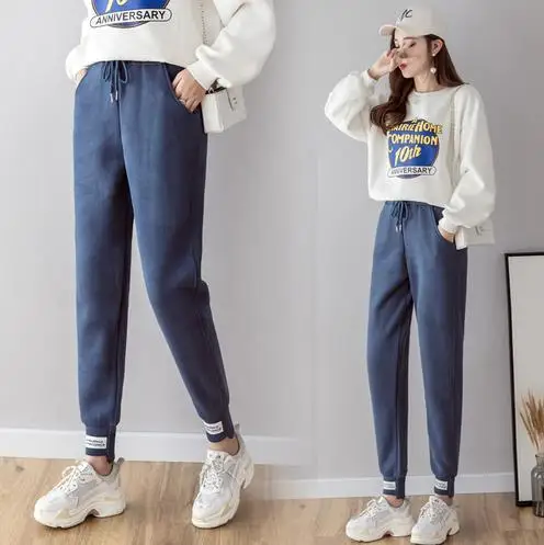 Осень Для женщин вельветовые узкие брюки Высокая Талия карманами поясом