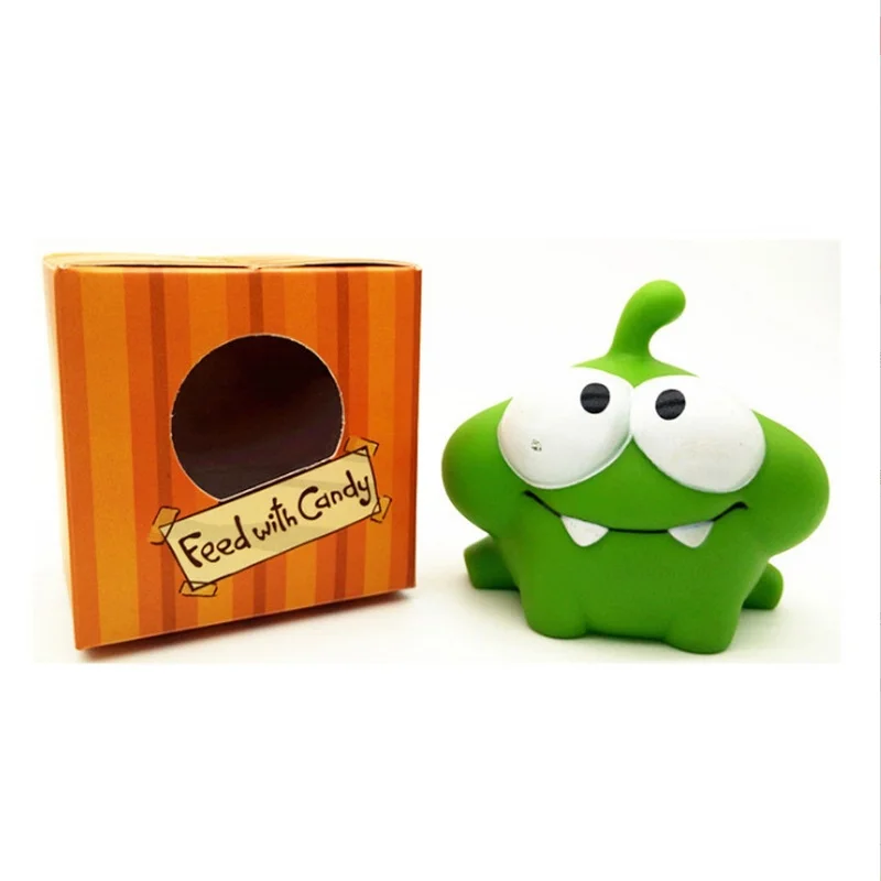 

Лидер продаж 1 шт. веревка лягушка телефон Android игры Кукла вырезать веревку OM NOM конфеты гуляющий монстр игрушки Фигурки со звуком для детей