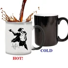 Майкл Джексон танцующие друзья подарки на день рождения Меняющие цвет волшебный керамический креативный кофе фотография