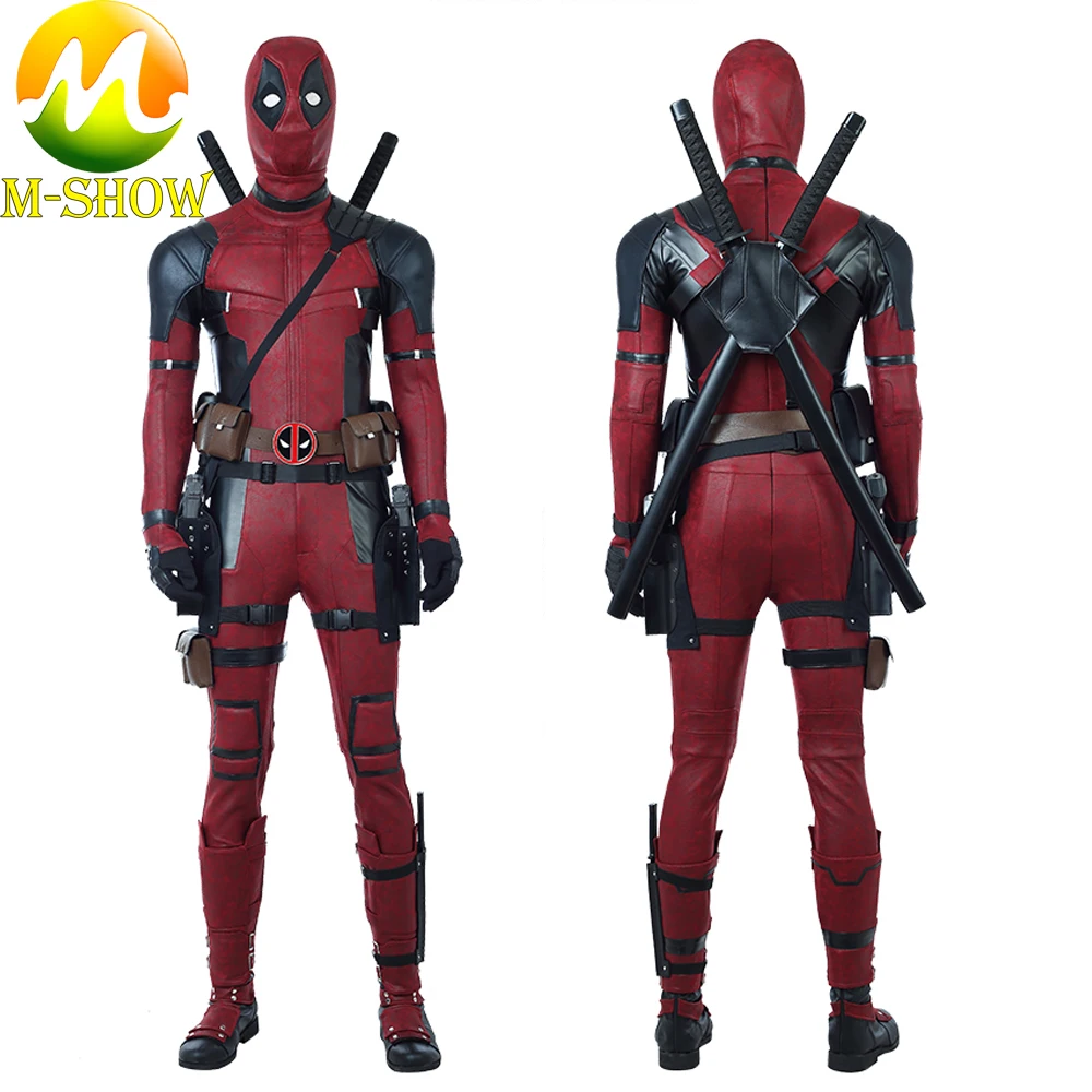 

Superhero Cosplay Red Villain Cosplay Costume Jumpsuit Full set Wade Winston Wilson Luxious Outfit Halloween Uniforms Any Size