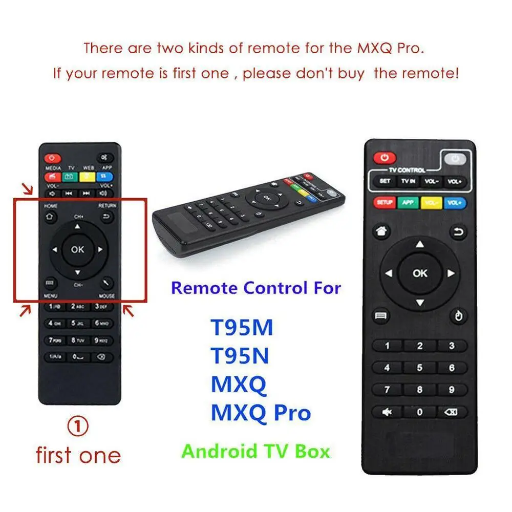 Remote Control Replacement For MXQ 4K Pro H96 T95N Smart BOX T95M Android TV G0R3 |