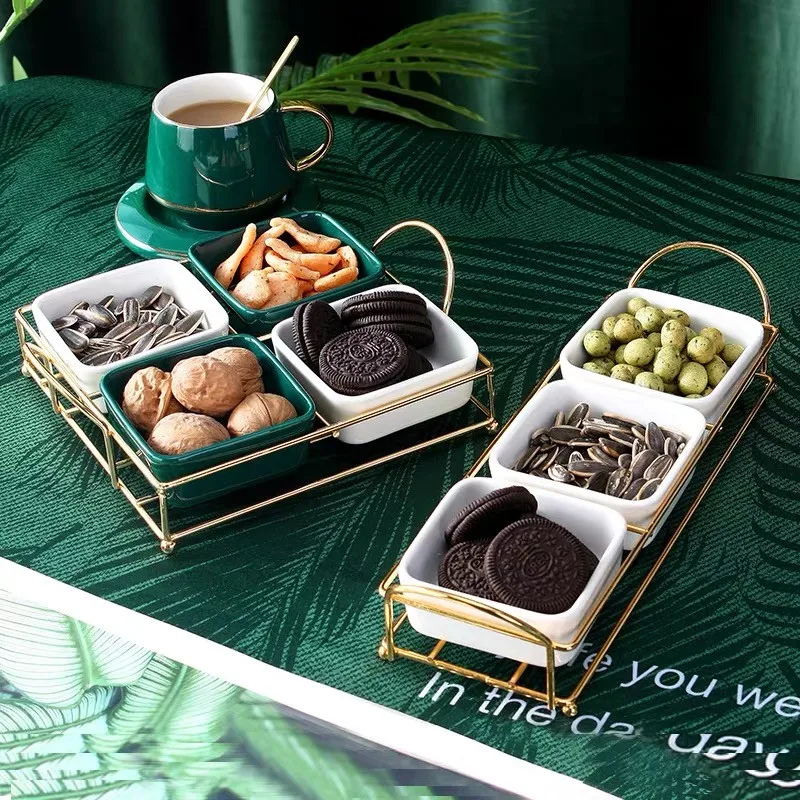 Скандинавская керамическая тарелка для закусок модная простая домашняя посуда