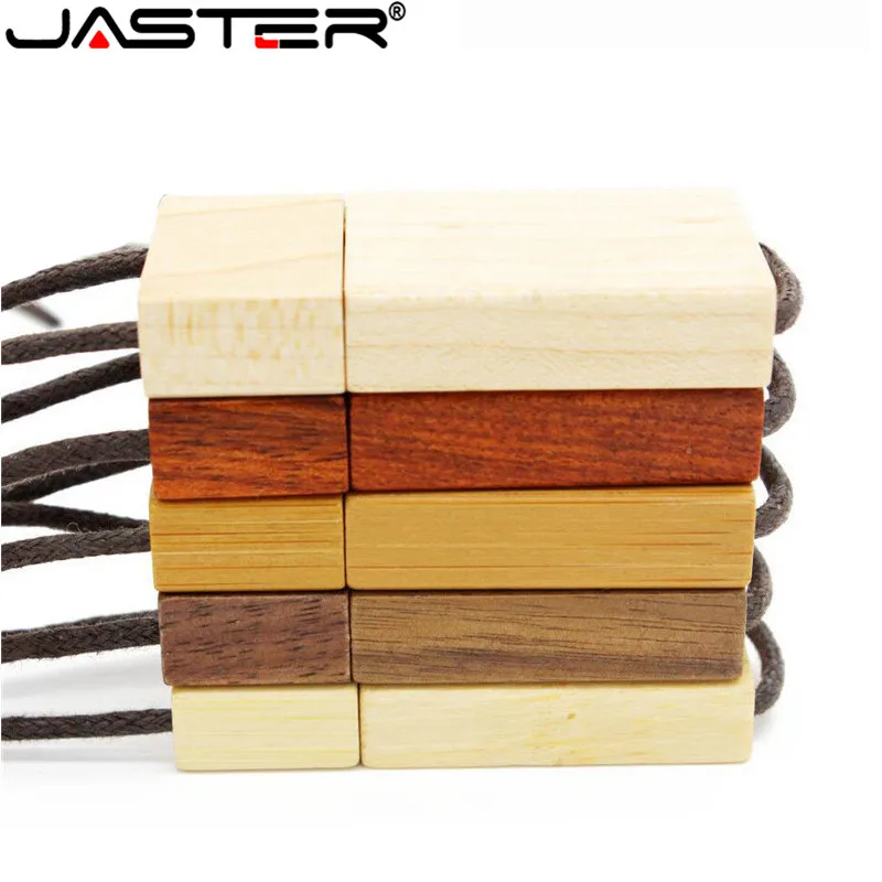 Usb флеш накопитель JASTER деревянный из бамбука 16 ГБ логотип сделай сам|USB