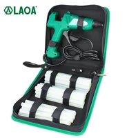 laoa 100w hot air glue gun with bag thermo electric heat temperature tool rubber gun with eu plug with glue stick