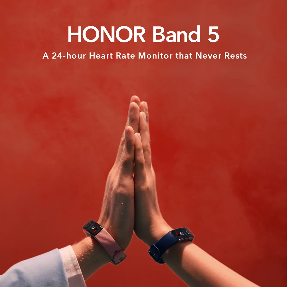 Global Versio huawei Honor Band 5 4, умный Браслет, умный браслет, шагомер, сенсорный экран, для плавания, сердечного ритма, сна, монитор