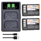 Аккумулятор DMW-BLF19 DMW BLF19 BLF19E BLF19PP 1900 мАч + двойное зарядное устройство для Panasonic Lumix DMC-GH3 GH5 GH3K GH4 GH4K DC-G9