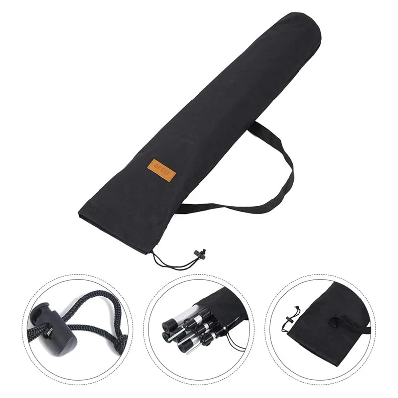 

CLS Fishing Rod Case Portable Waterproof Folding Camping Canopy Pole Storage Holder Fishing Pole Storage Bag Fishing Gears