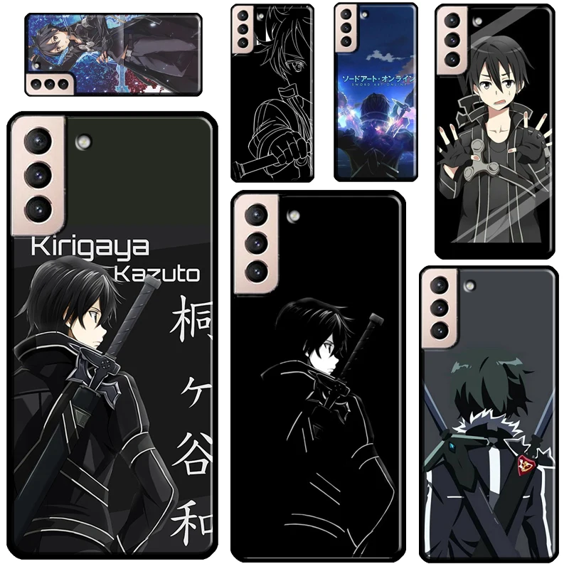 

SAO Sword Art Online Kirito Anime Case For Samsung Galaxy S21 Ultra S20 FE S9 S10 Plus Note 10 Note 20 S22 Ultra Back Cover