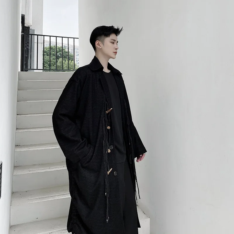 Мужская Уличная одежда в японском стиле Готическая панк куртка верхняя для