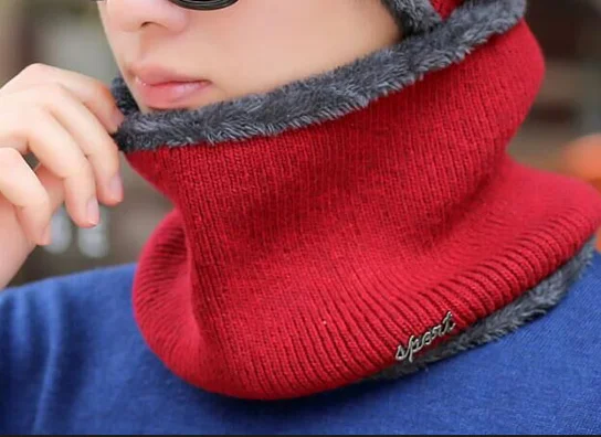 Зимние шапки Скалли Beanies шапка для мужчин и женщин шерстяная вязаная теплая плюшевая шапочки с шарфами Балаклава маска Knitted шапка вязаная зимняя Лыжная шапка - Цвет: scarf red wine