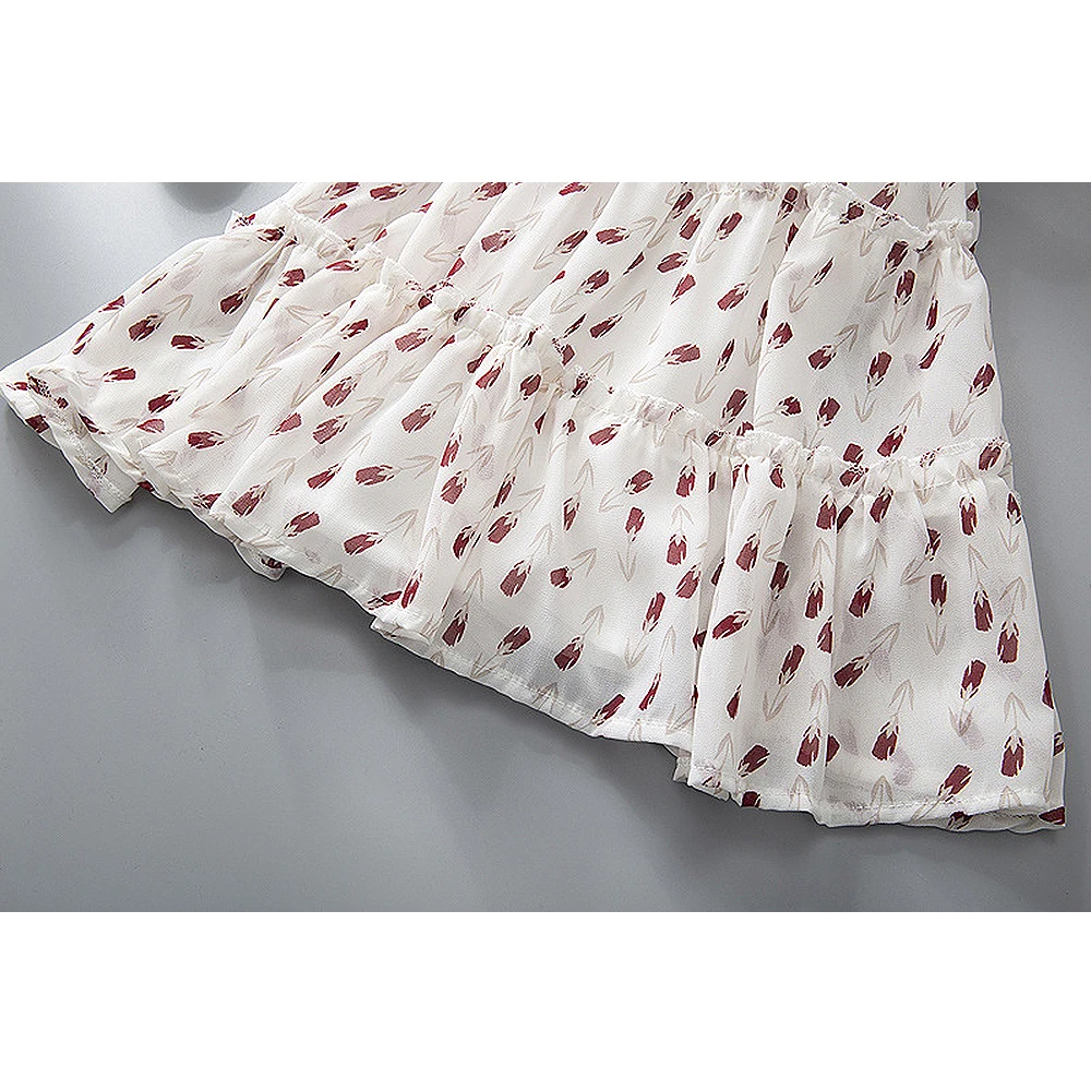 

Children's clothing girls clothin Girls' dress new summer Chiffon sleeveless floral skirt princess dress children's skirt
