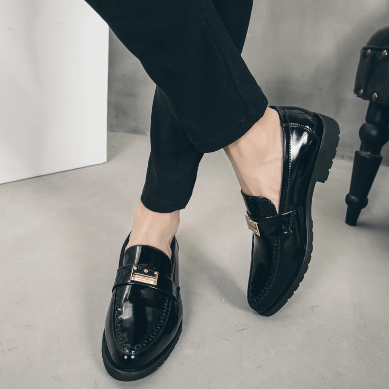 

Sneakers Men Fashion Fashion Men Casual Shoes Black Loafers Leather Moccasins For Skin Lather Italian Mens Men's Summer