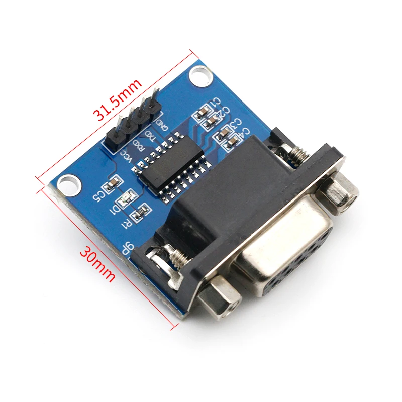 MAX3232 RS232 в TTL модуль преобразователя последовательного порта DB9 разъем MAX232 для Arduino