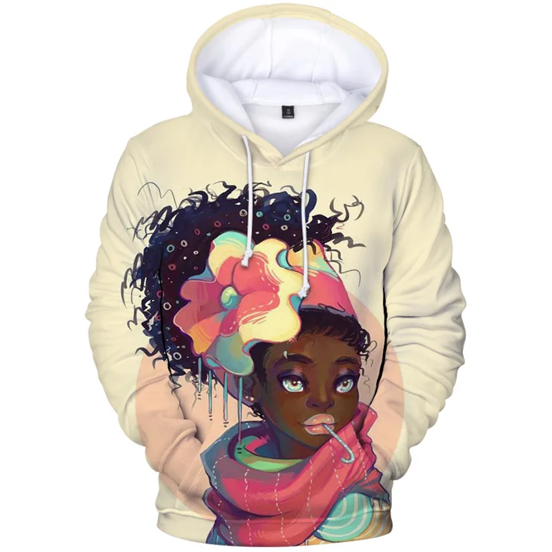 

New Arrival Afro Lady HoodieSweatshirt LADY Women Streetwear Casual Sweat Boys/Girl Fashion Clothes Outwear