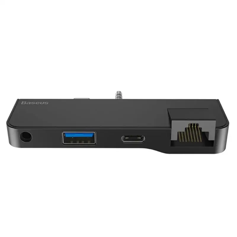 Baseus USB3.0 концентратор для поверхности Go тип-c аудио к сети RJ45 USB3.0-A тип-c аудио интерфейс для microsoft Surface Go hab
