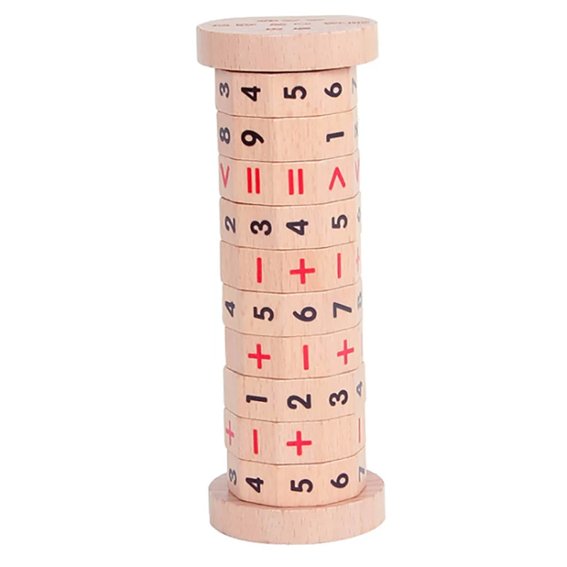 

Mixed Speed Calculator Arithmetic Math Toy Advantage Wisdom Wooden Toy Addition Subtraction Multiplication and Division