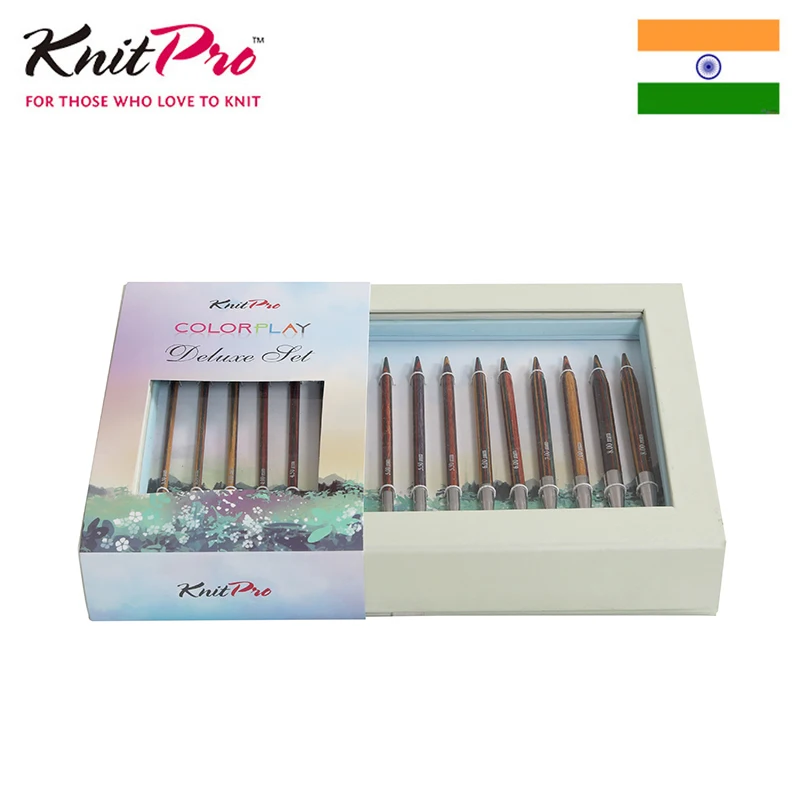Набор сменных круговых спиц для вязания Knitpro Colorplay | Дом и сад