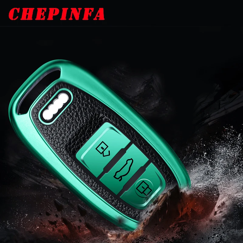 Чехол для автомобильных ключей из ТПУ защитный чехол с полным покрытием Audi Q5 Q3 Q7 A1