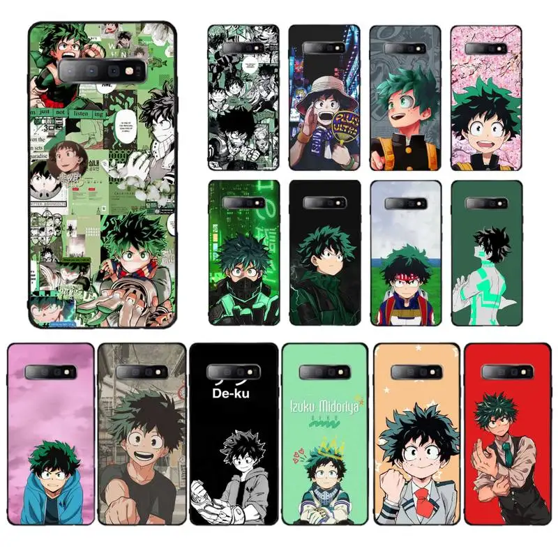 

FHNBLJ My Hero Academia Midoriya Phone Case for Samsung S10 21 20 9 8 plus lite S20 UlTRA 7edge