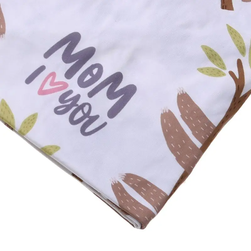 

Newborn Receiving Blanket Headband Set Cartoon Animal Baby Cotton Swaddle Wrap Q1FE