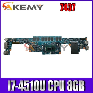 for dell inspiron 7437 laptop motherboard i7 4510u cpu 8gb ram cn 0nt27r 0nt27r nt27r 12310 1 tested 100 work free global shipping