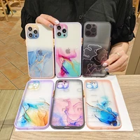 gradually changing ink painting case for iphone 12 12promax x xs xr xsmax 11 11promax 7 8 8plus translucent soft back cover