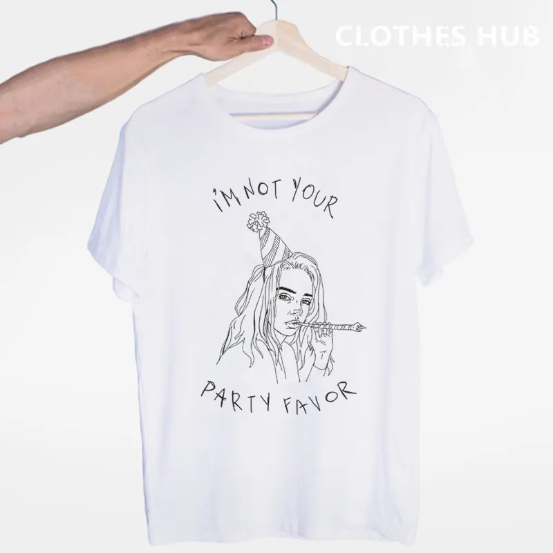 Billie Eilish футболка с круглым вырезом и короткими рукавами Летняя Повседневная модная футболка унисекс для мужчин и женщин