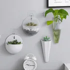 Настенный цветочный горшок, настенная ваза, пластиковый зеленый редис, подвесной цветок, аксессуары