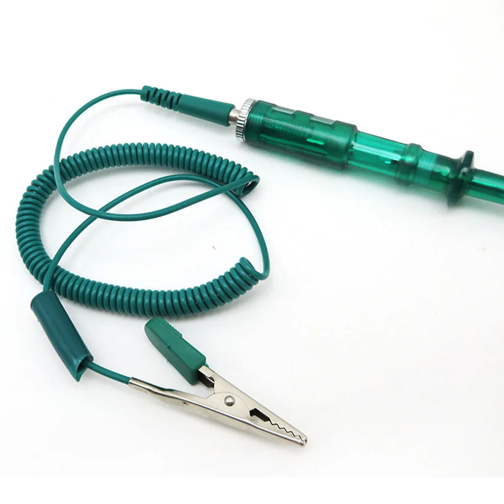 

Alligator Clip Auto Circuit Tester Electrical Test Pen Green Light Probe Motorcycles Tr