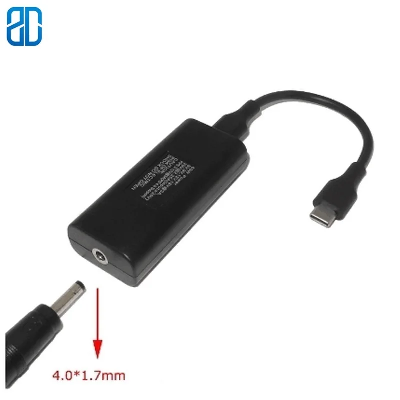 Адаптер питания USB типа C конвертер для Lenovo ASUS Dc 4 0X1 7 мм мама в разъем зарядное