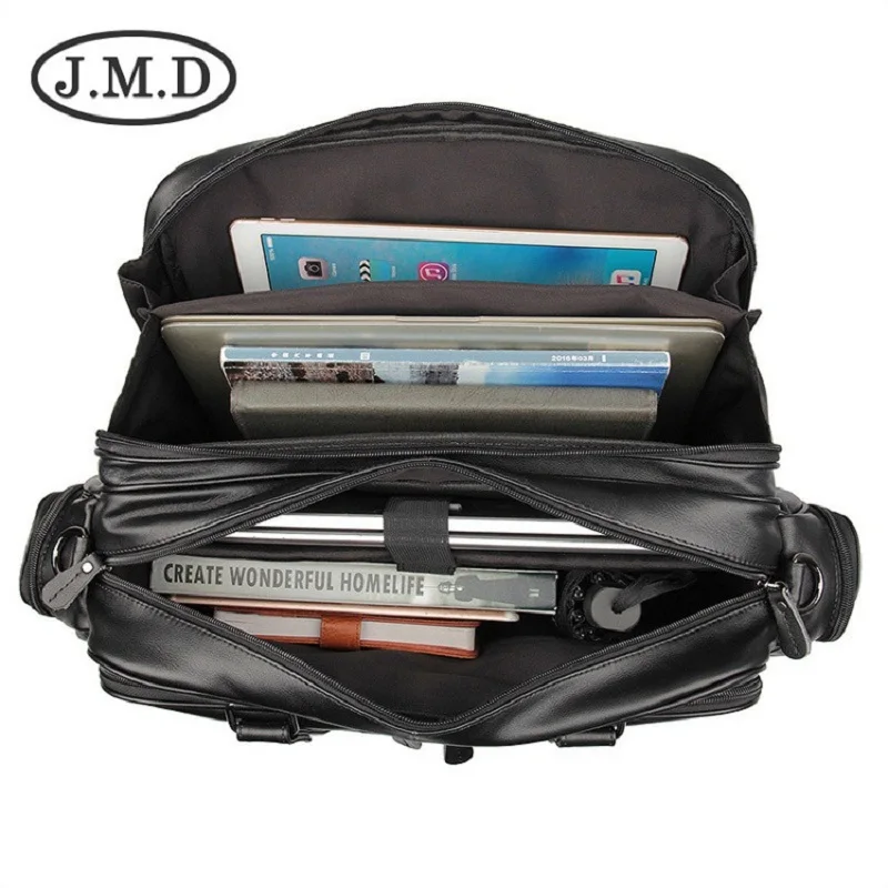 

J.M.D 100% Real Leather Trendy Travel Bags Handbag Laptop Bag Duffel Bags Shoulder Messenger Bag Handbags Briefcases