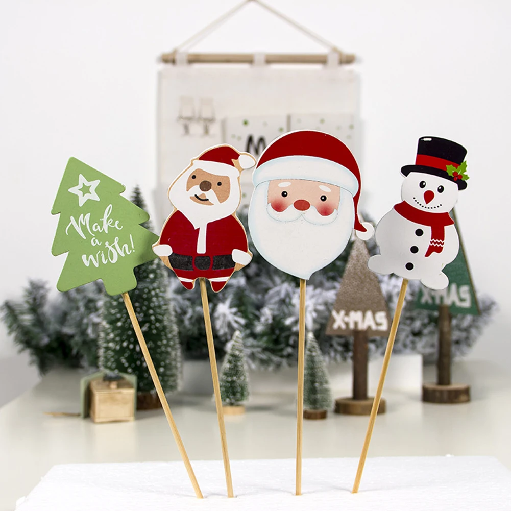 4 шт./компл. DIY обеденный стол ваза для цветов Многоразовые Рождественская елка