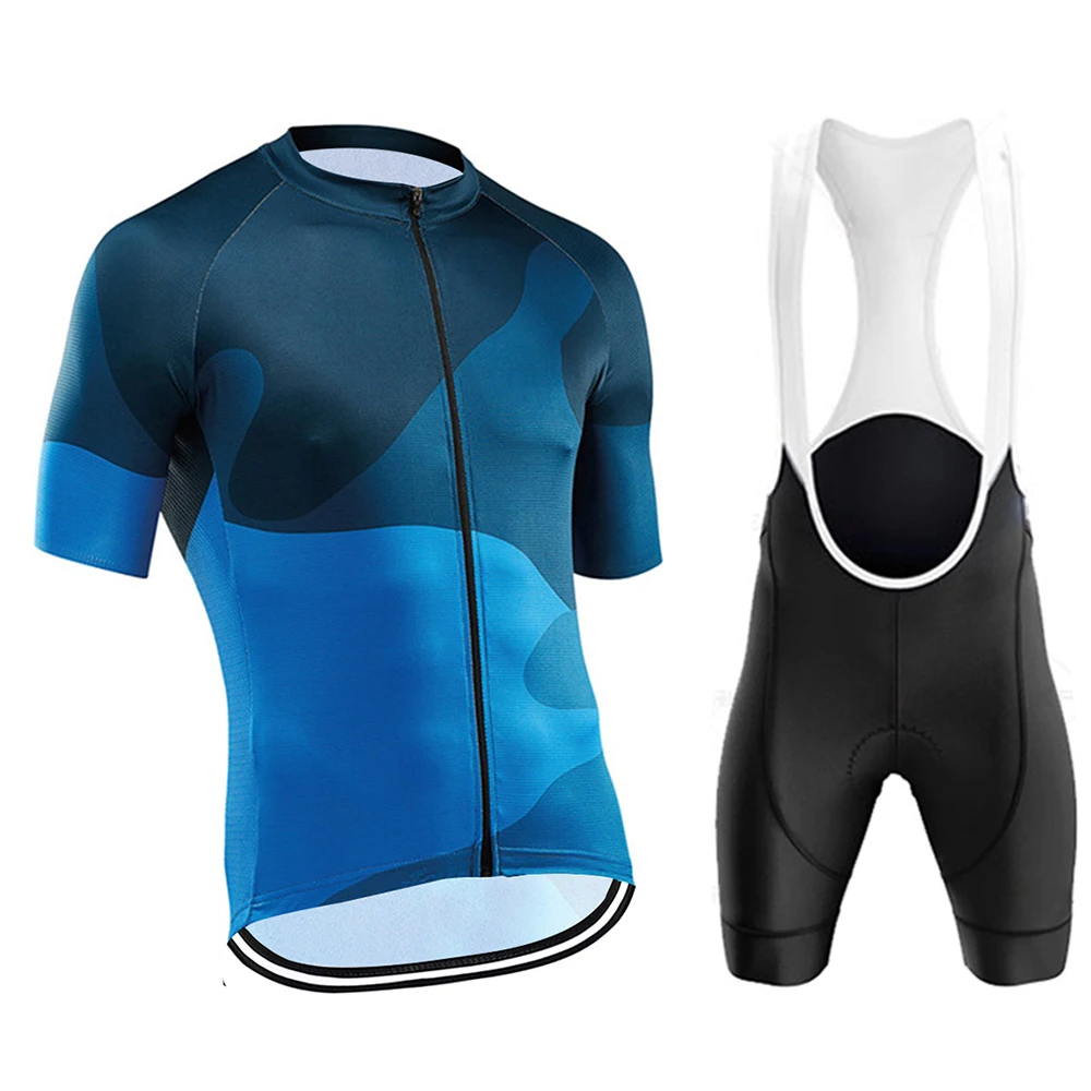 

2020 Pro Team Summer Cycling Jersey Set Bicycle Clothing Breathable Men Short Sleeve Shirt Bike Bib Shorts Gel Pad Sets