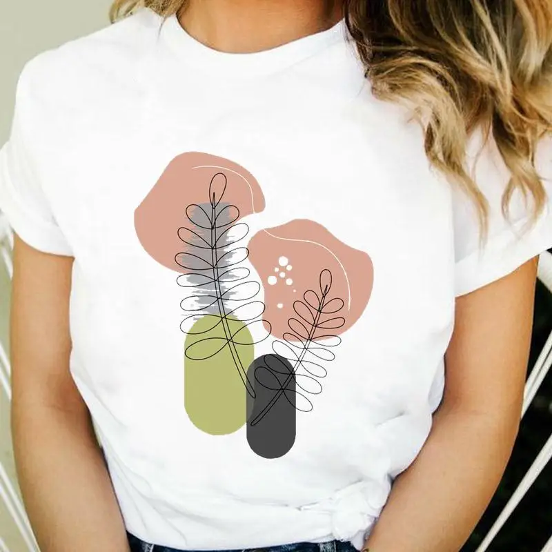 

Футболка женская с коротким рукавом, модная Милая Повседневная рубашка с мультяшным принтом, топ с графическим принтом в стиле 90-х