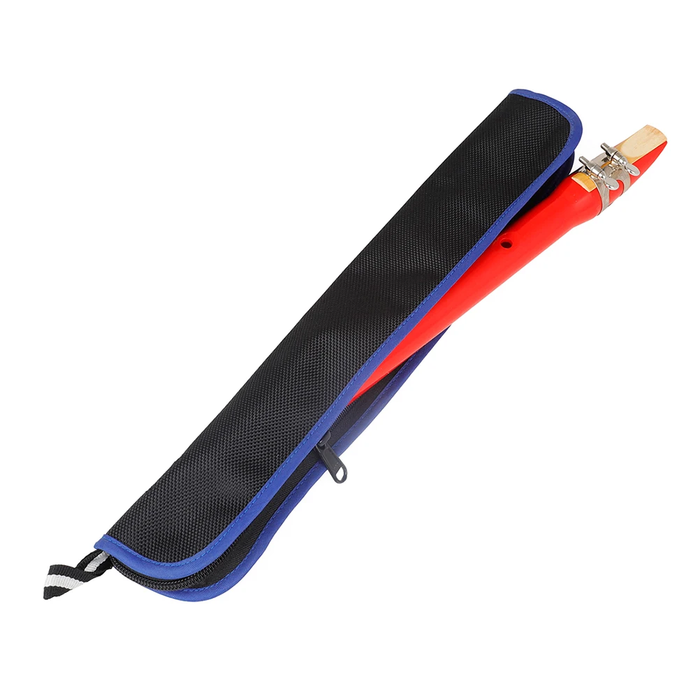 Сумка для хранения черных вертикальных канавков с синей границей портативный