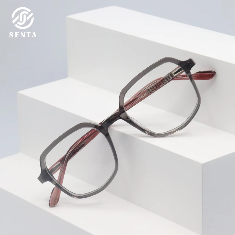 

Оправа для очков Senta в ретро-стиле, классические квадратные очки из ацетата по рецепту для мужчин, очки для близорукости и дальнозоркости, 4 ц...
