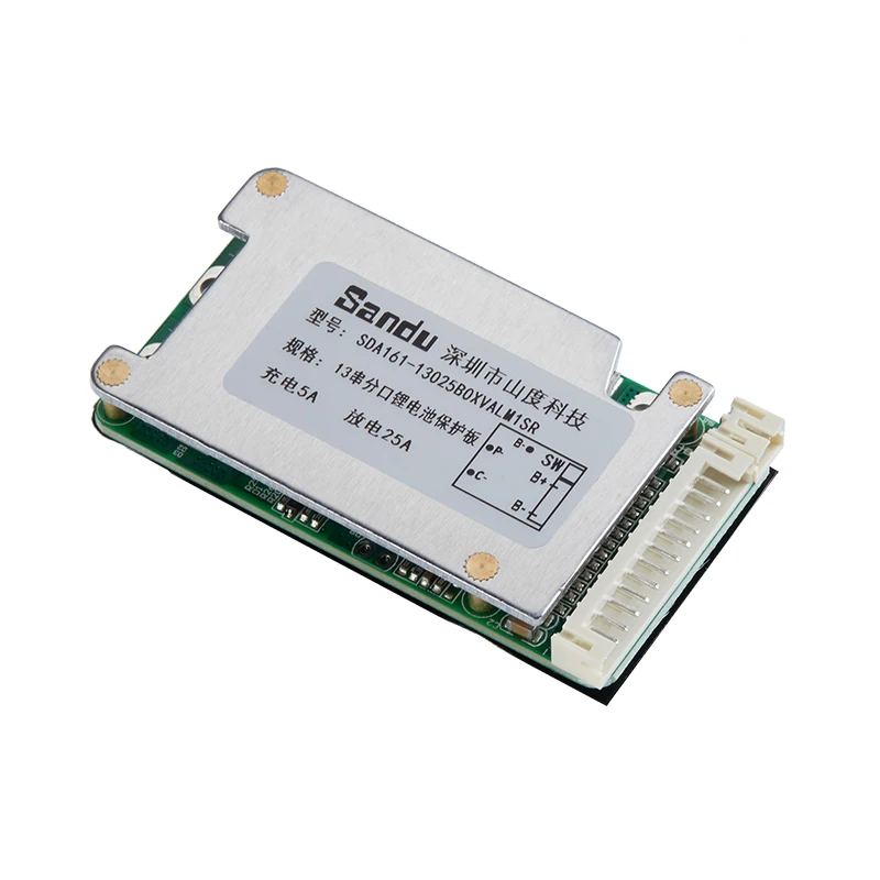 

Sandupower SDA161 13S 5AC 25AD BMS 48V Lithium Battery Protection Board for Eletric Bike Ebike Power Battery Protection Panel