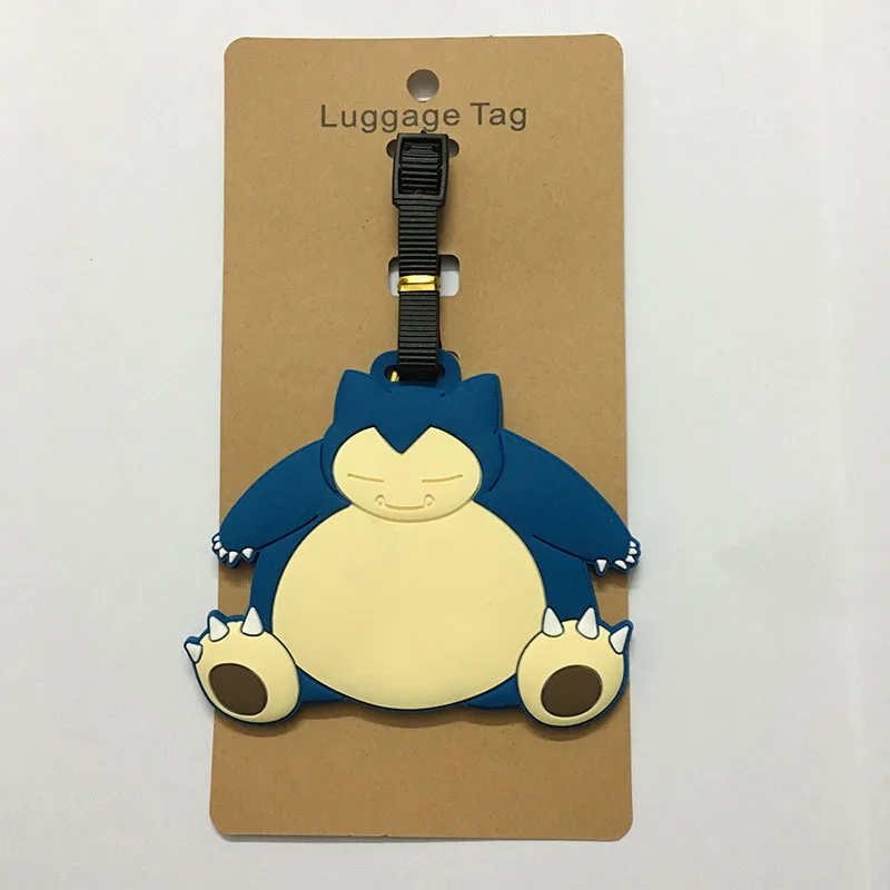 Japanese Anime Pokemon Pikachu Fire-breathing Dragon Mud Turtle Luggage Tag Pokemon Boarding Pass Luggage Tag cute luggage tag images - 6