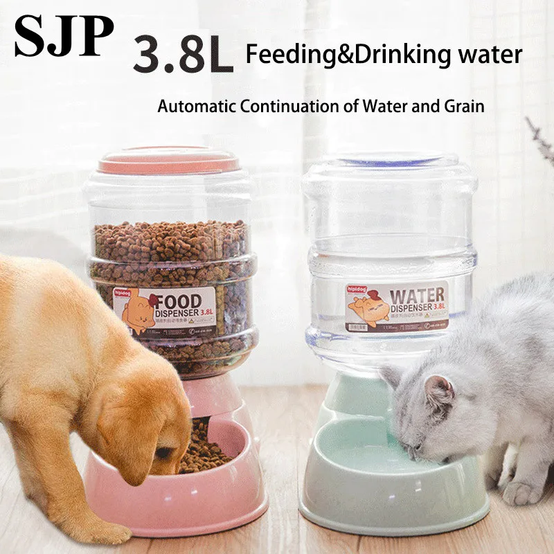ПЭТ Автоматические питьевые фонтаны ведро для хранения зерна кошка диспенсер
