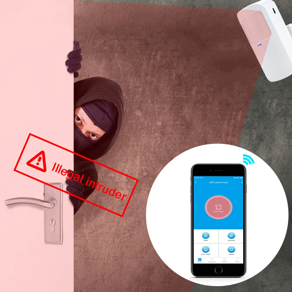 Awaywar беспроводной детектор движения PIR 433 МГц датчик с батареей для Wifi GSM|Сенсор и