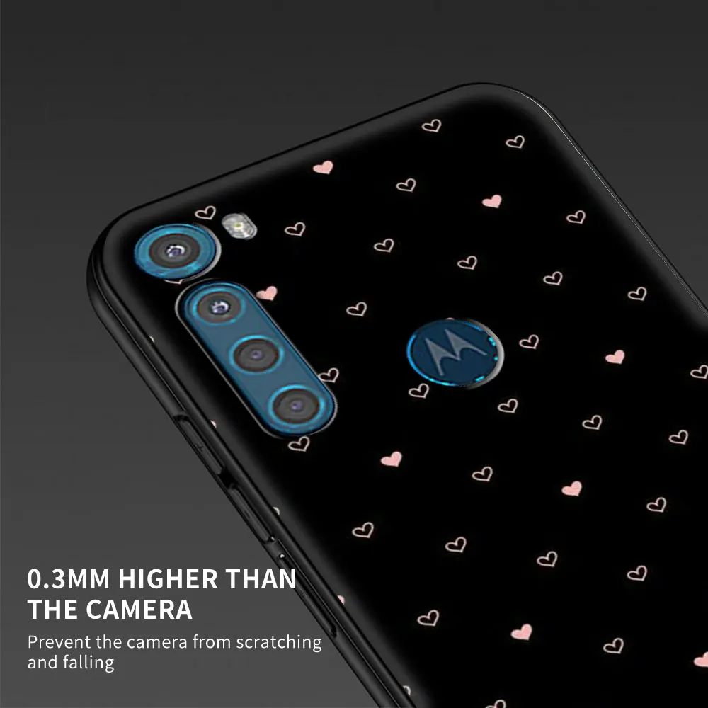 case for motorola moto g9 play g8 power lite one fusion plus hyper g30 g10 black g stylus phone cover funda luxury stars flowers free global shipping