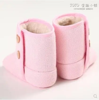 Новинка зимняя мягкая обувь для малышей 0-1 лет нескользящая хлопковая теплые